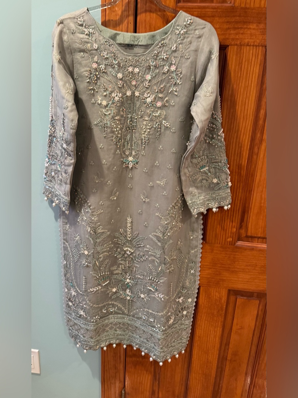 Pakistani Indian Embellished Ready To Wear Suit